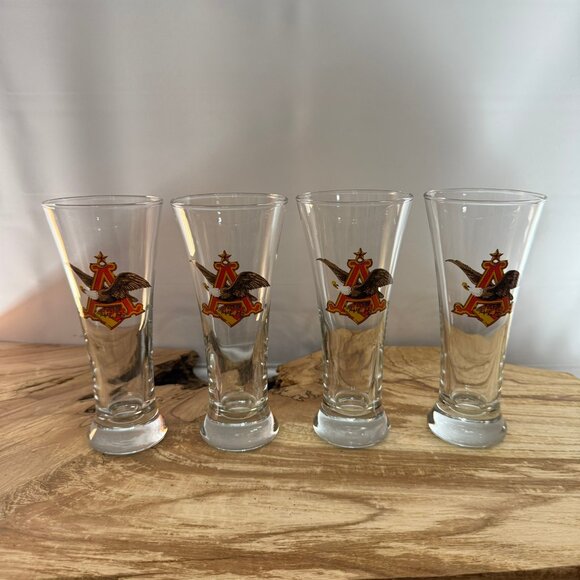 Vintage 1970's - Anheuser Bush "A & Eagle" - Tall Pint Glass - Picture 1 of 6